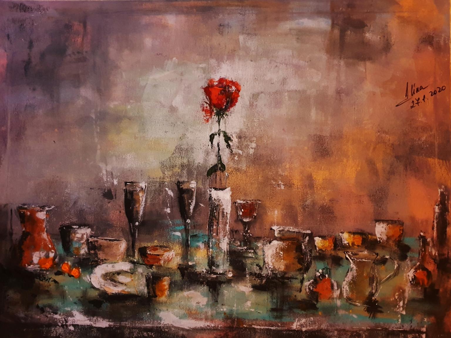 ArteDiAlina.com painting: stolen rose